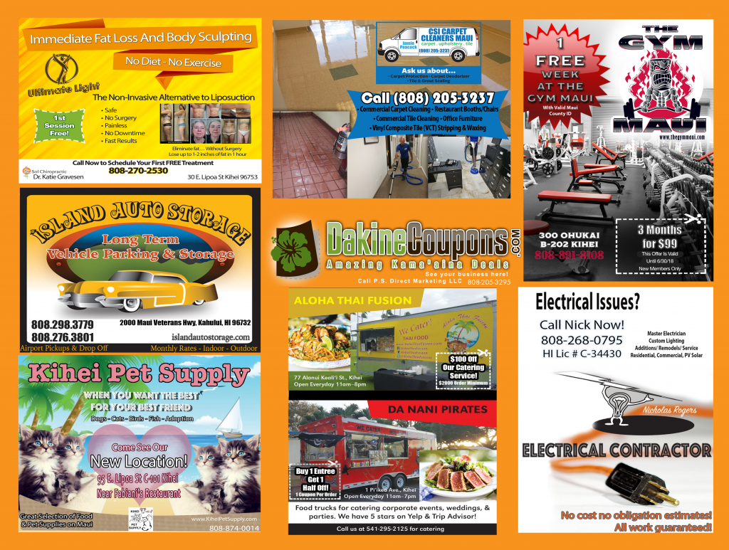 Image Promoting the Front of the Michigan Local Coupon Mailer