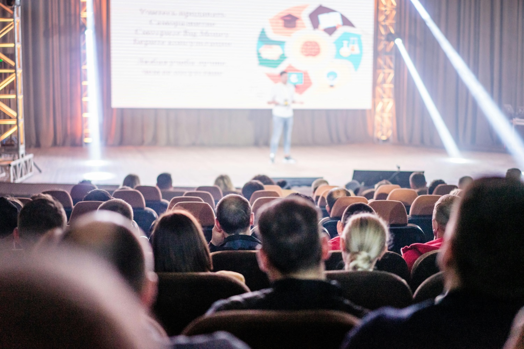 Speaker at an event